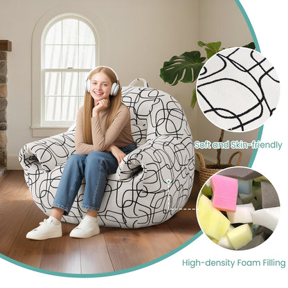 DAICO Bean Bag Chair White