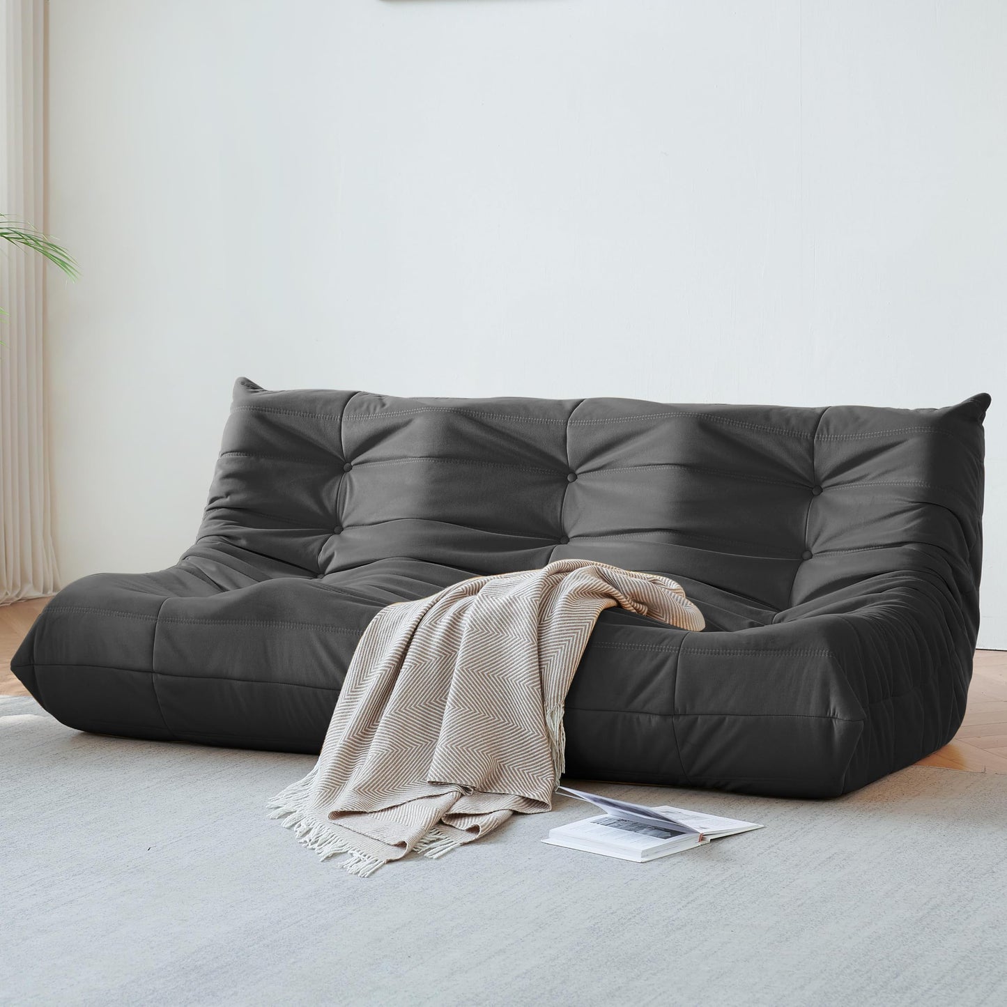 Dark Gray Bean Bag Chair