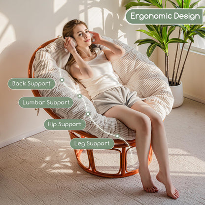 Papasan Chair Cushion 48" Green