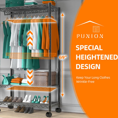 PUNION 7-Tier Portable Garment Rack