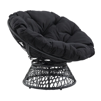 OSP Swivel Papasan Chair White