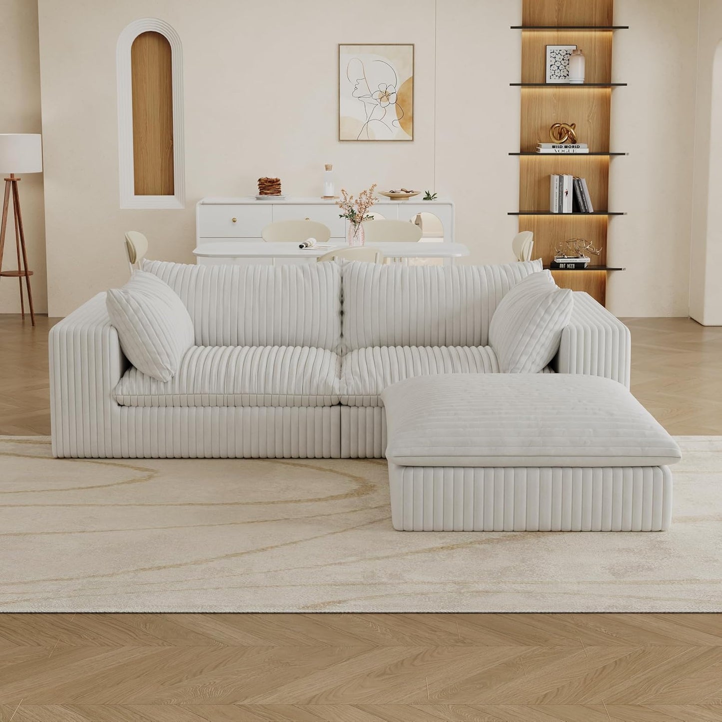 118" Modular Sofa – Black