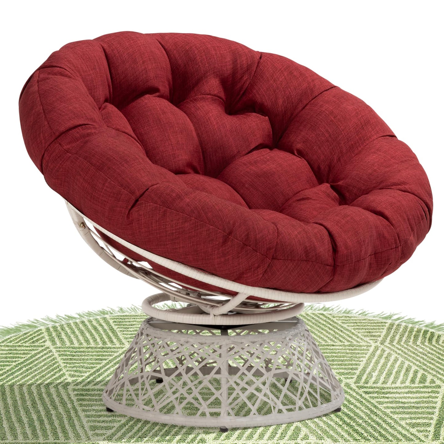 Bme 40" Papasan Swivel Chair