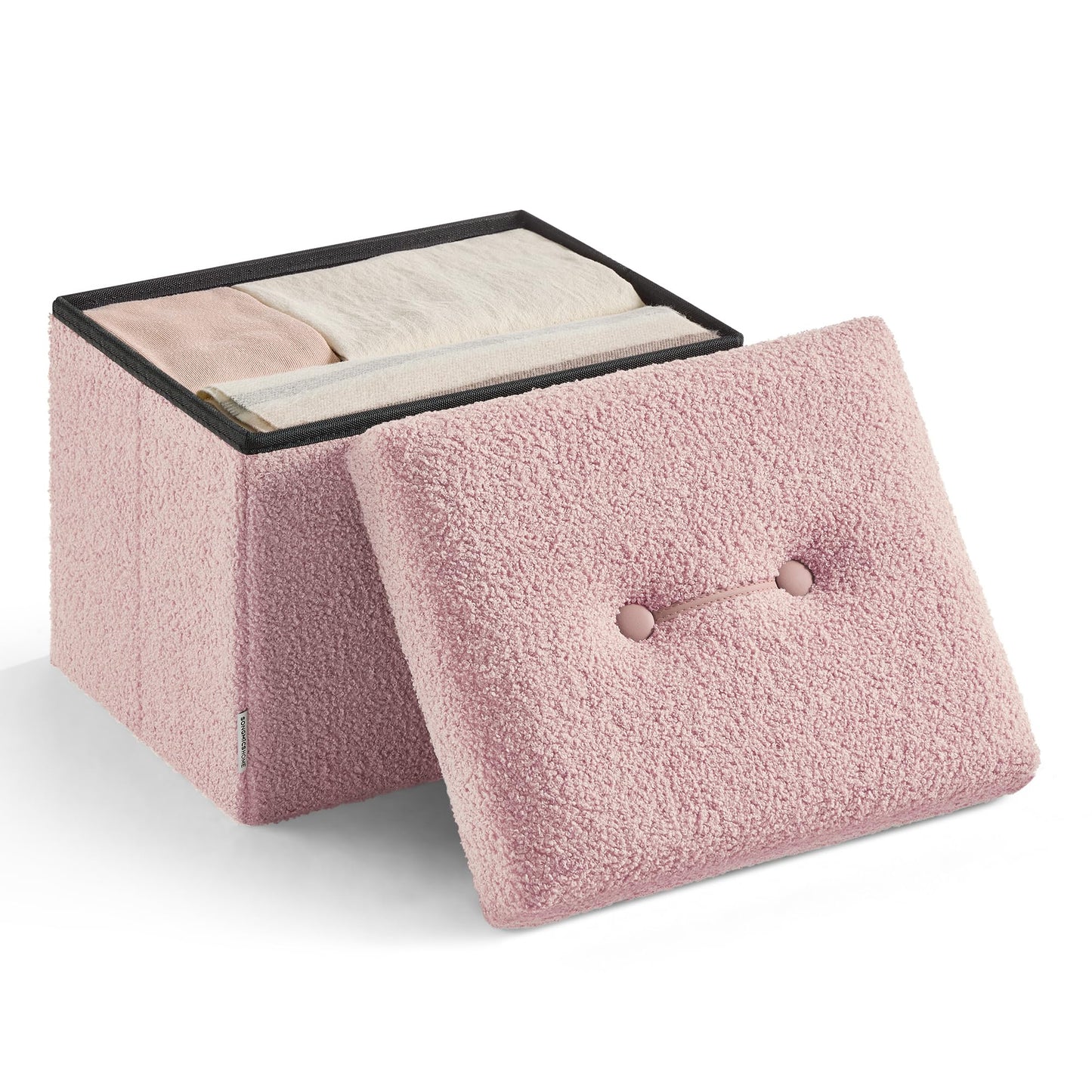 SONGMICS Storage Ottoman Bench, 15"x30"x15"