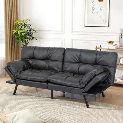 Vipbear Grey Futon Sofa Bed 71"