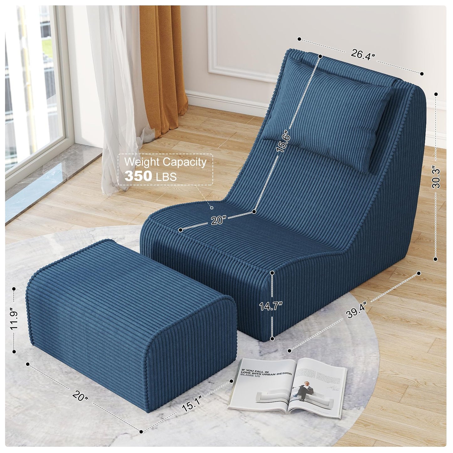 Mint Green Giant Bean Bag Chair