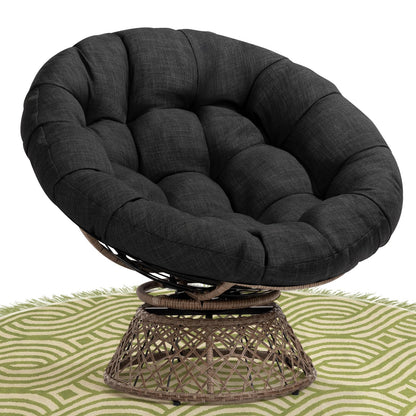 Bme 40" Papasan Swivel Chair