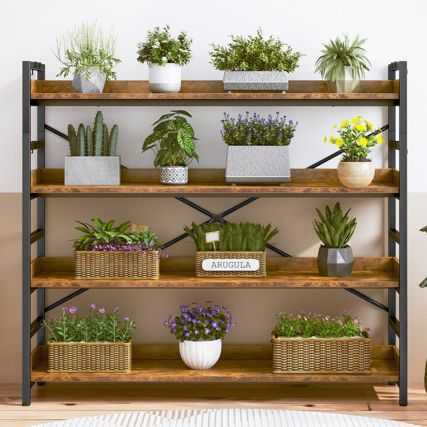 HCHQHS 6-Tier Bookcase
