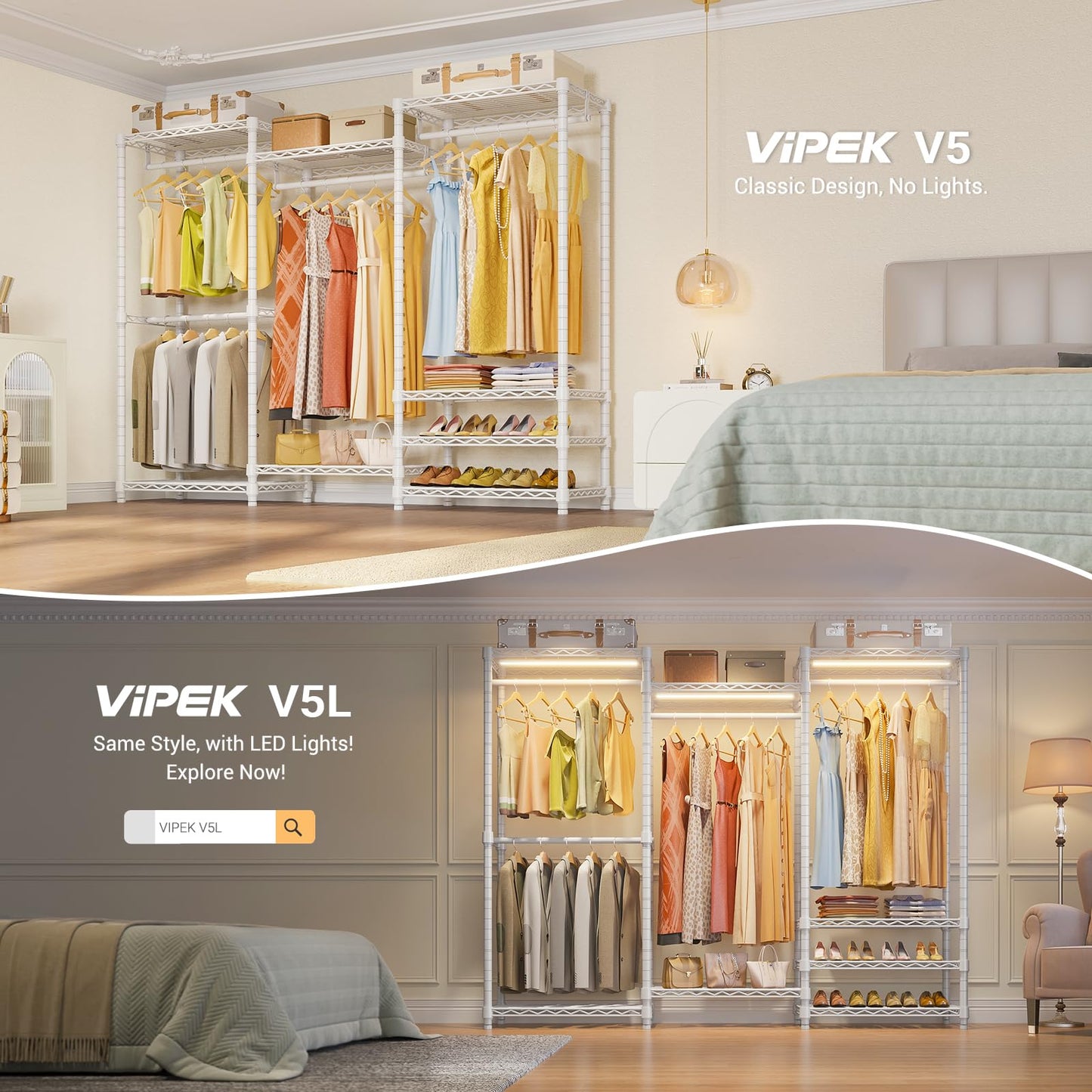 VIPEK V5 Heavy Duty Portable Clothes Rack