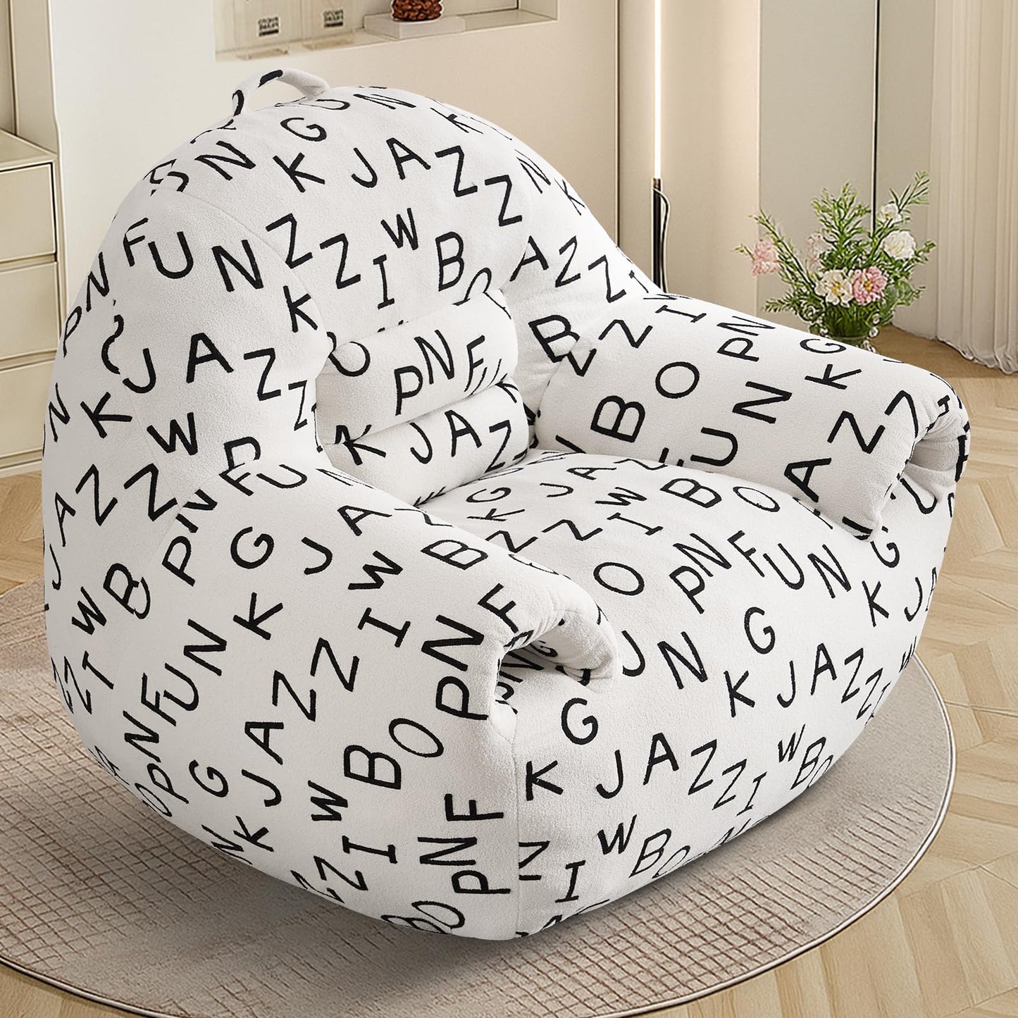 DAICO Bean Bag Chair White