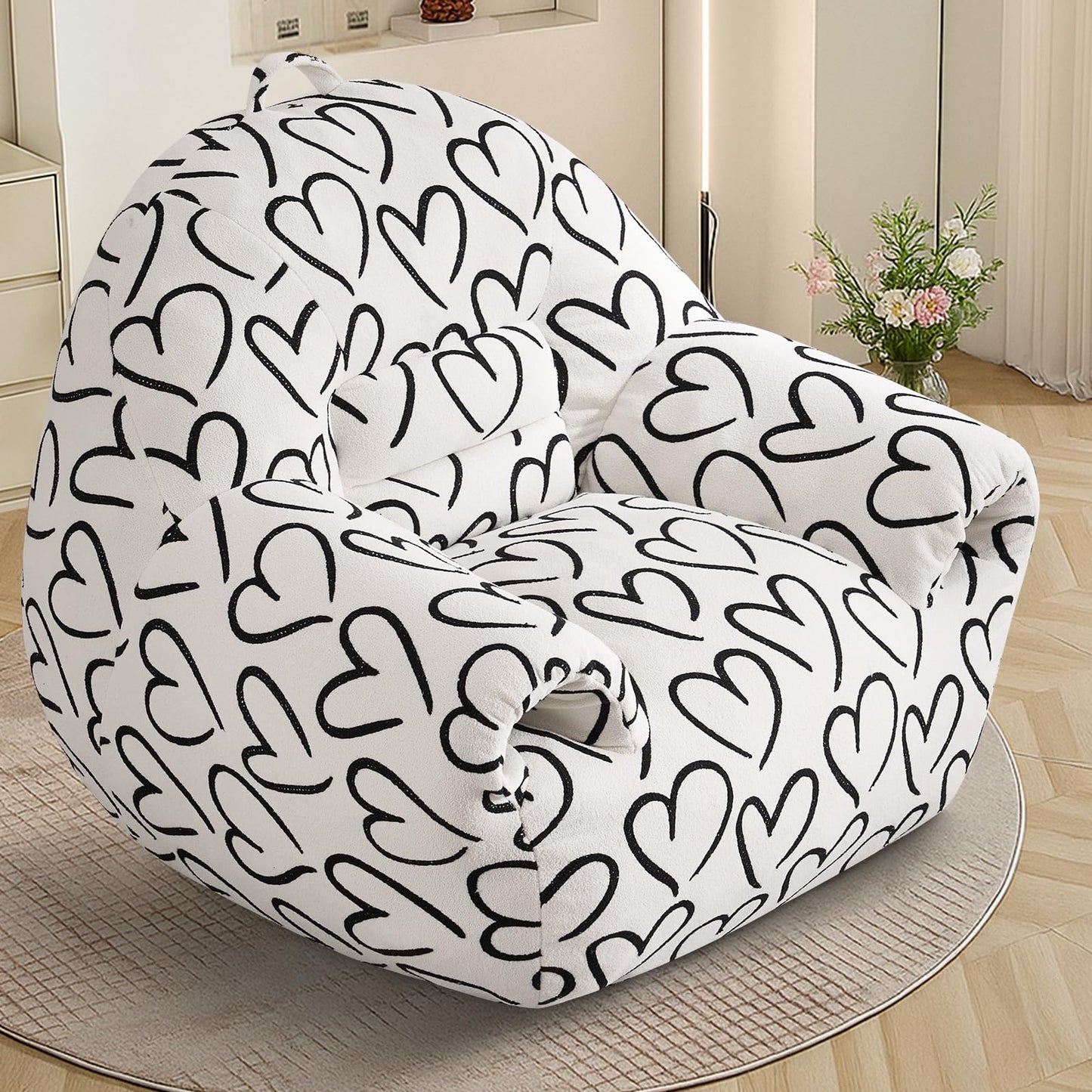DAICO Bean Bag Chair White