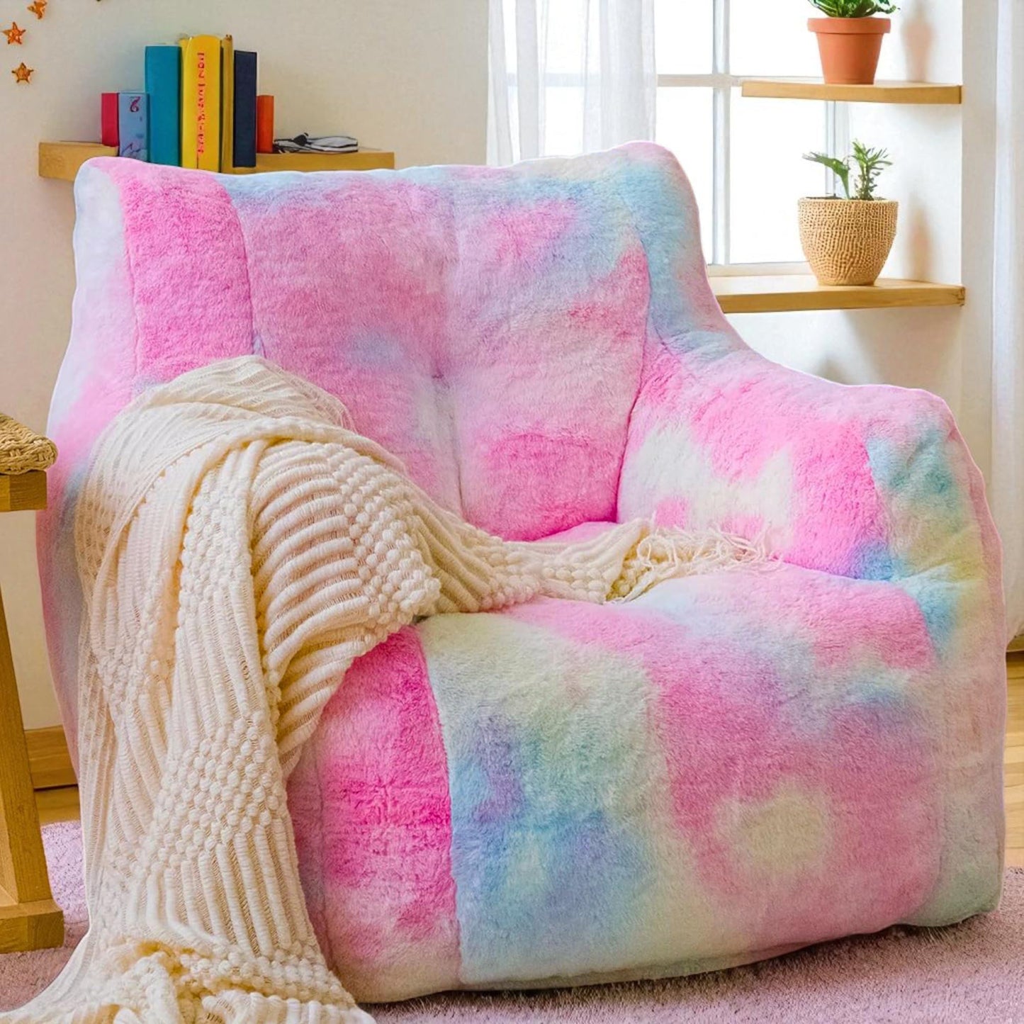 Grey Large Bean Bag Chair