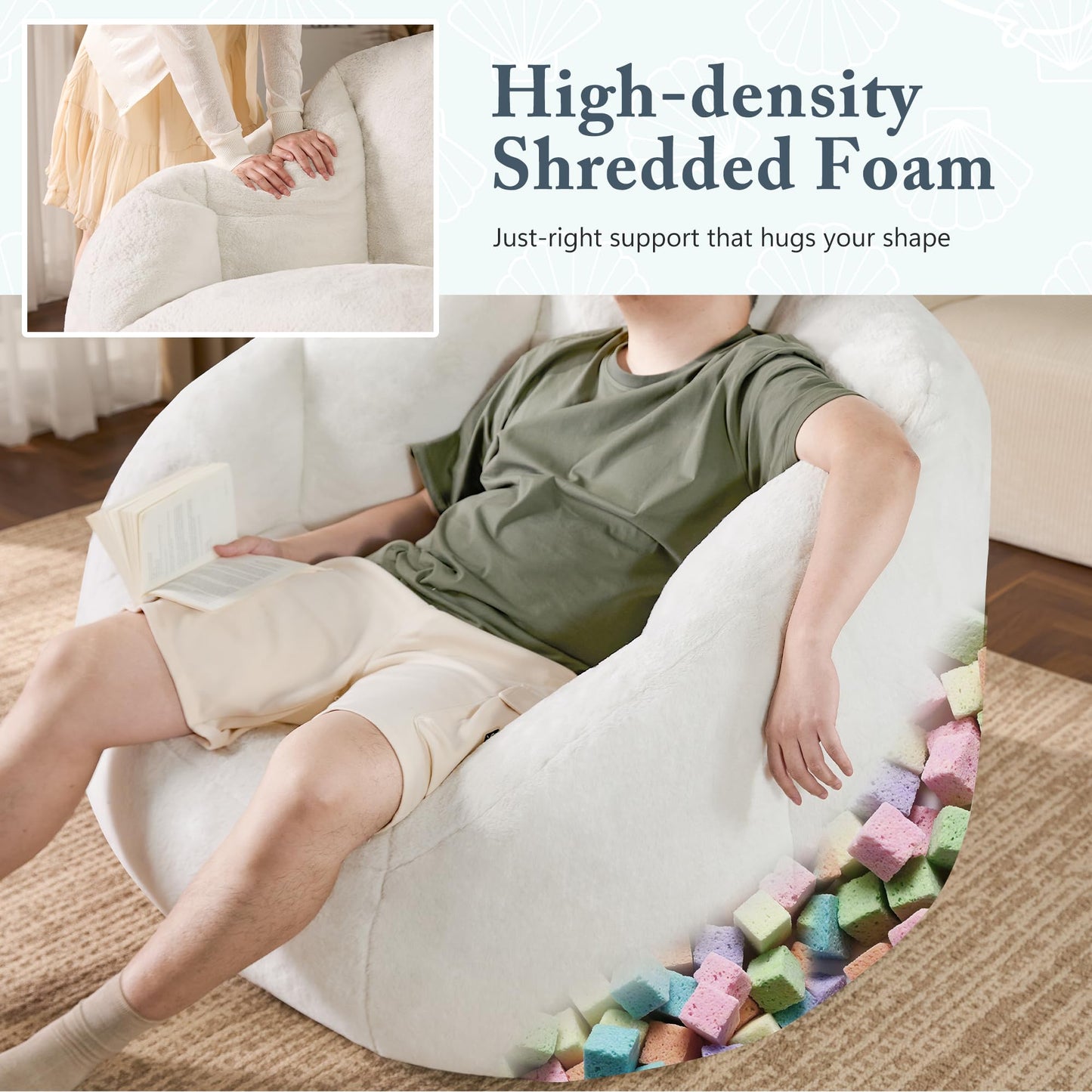 Giant Bean Bag Chair – Beige