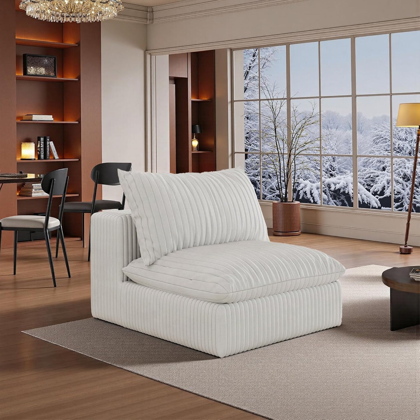 118" Modular Sofa – Black