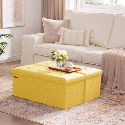 HAUSFRAU 31.5" Storage Ottoman Bench