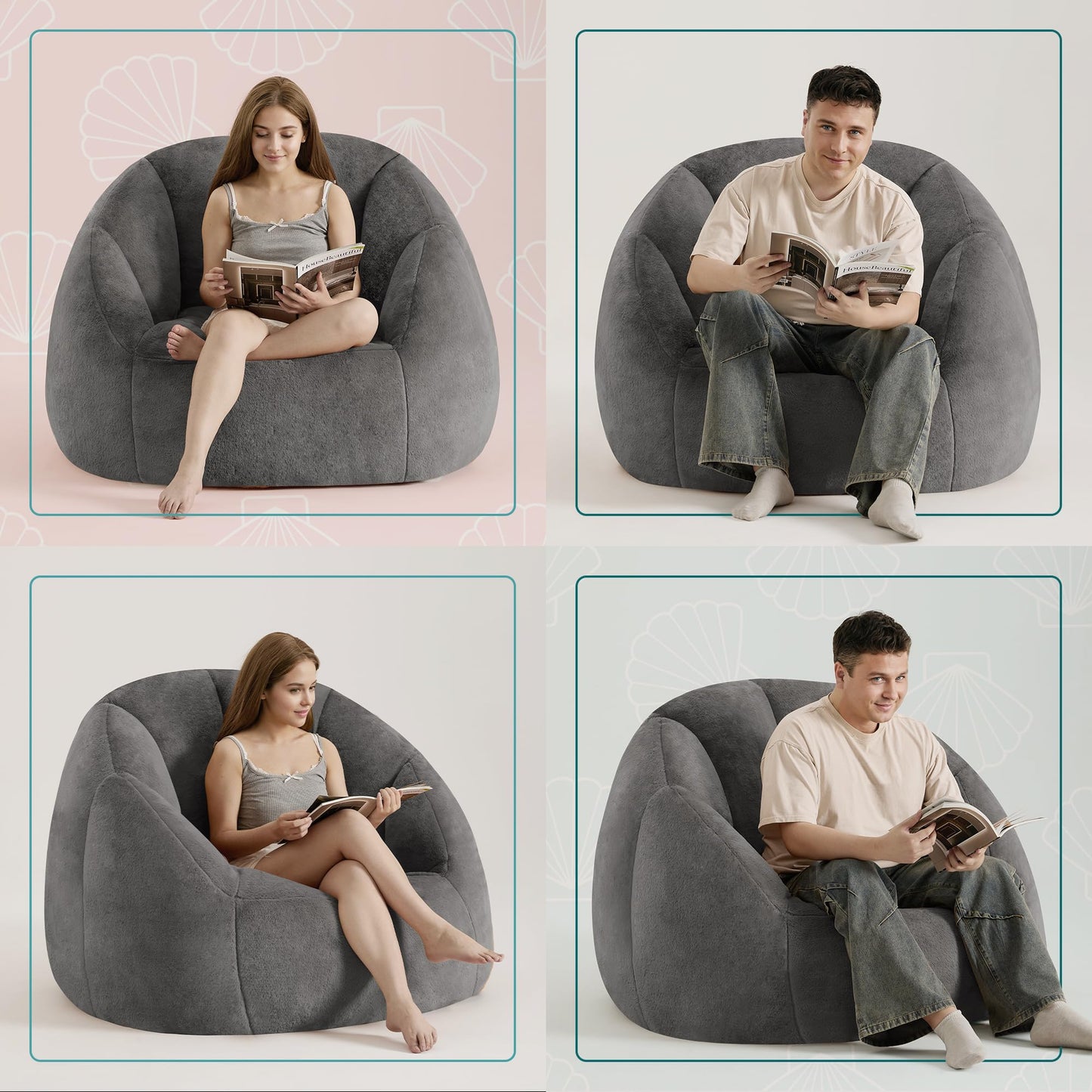 Giant Bean Bag Chair – Beige