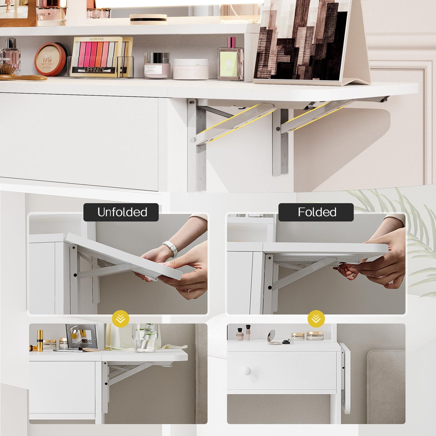Haewon Vanity Desk White