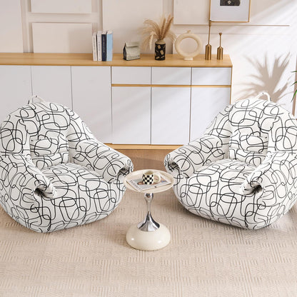DAICO Bean Bag Chair White