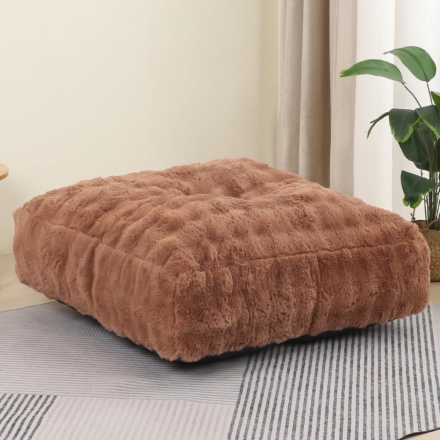 Comfy Floor Sofa Bean Bag Chair – Brown