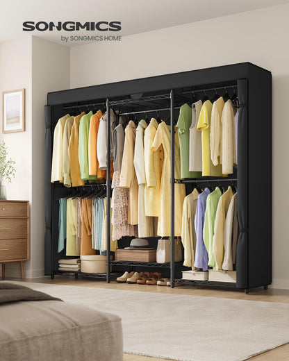 SONGMICS Heavy-Duty Portable Clothes Rack