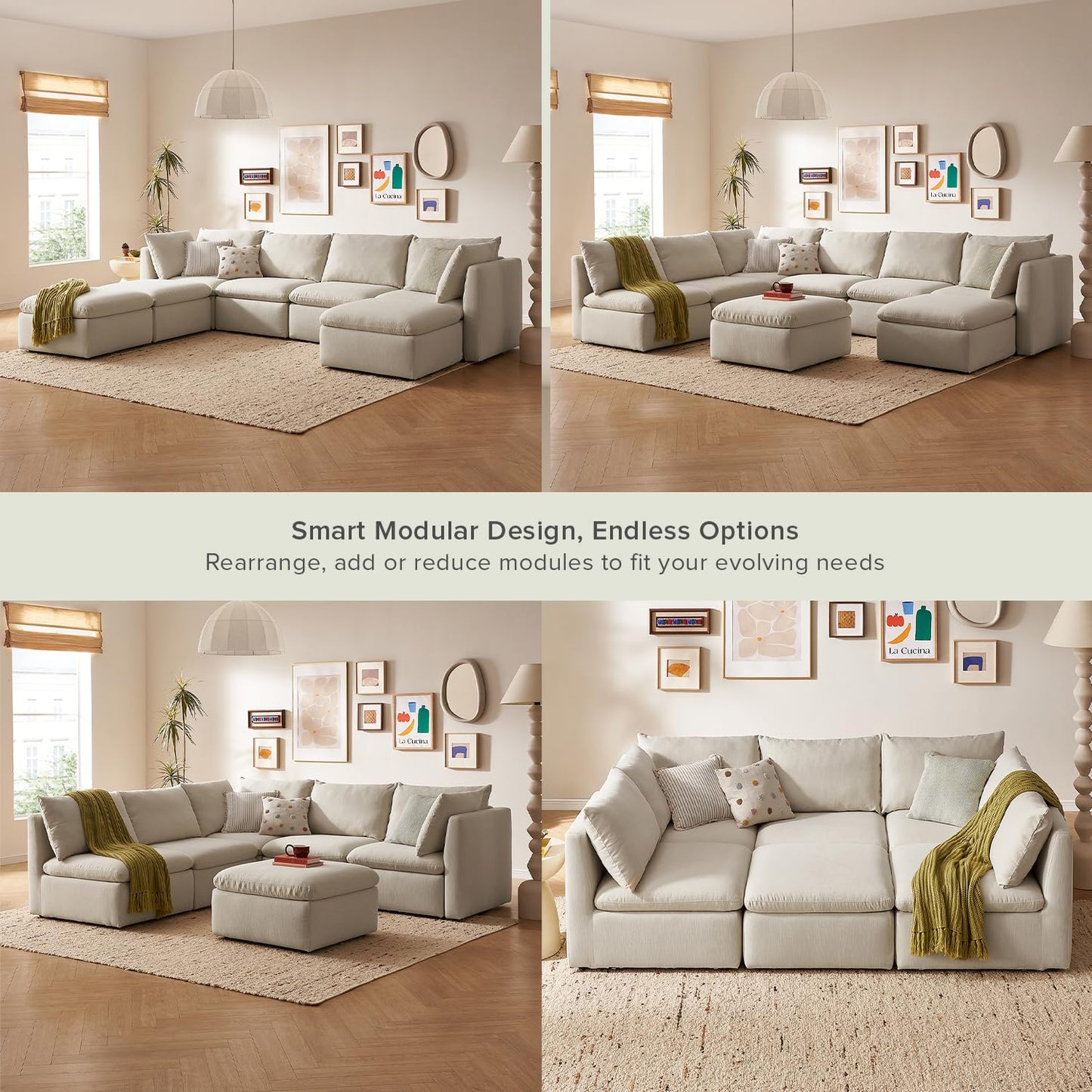Mopio 6-Seater Modular Sofa Bed