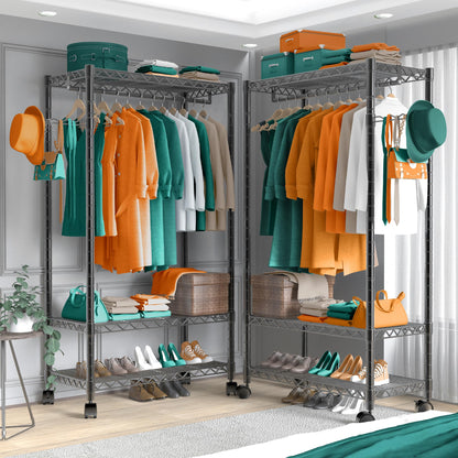 PUNION 7-Tier Portable Garment Rack
