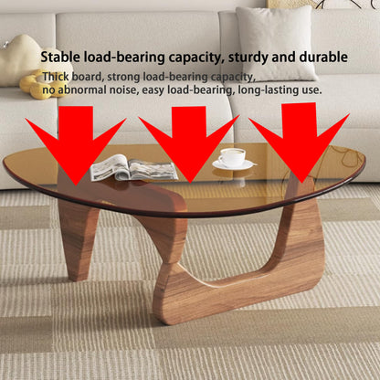 EASYSOUL 32" Glass Coffee Table
