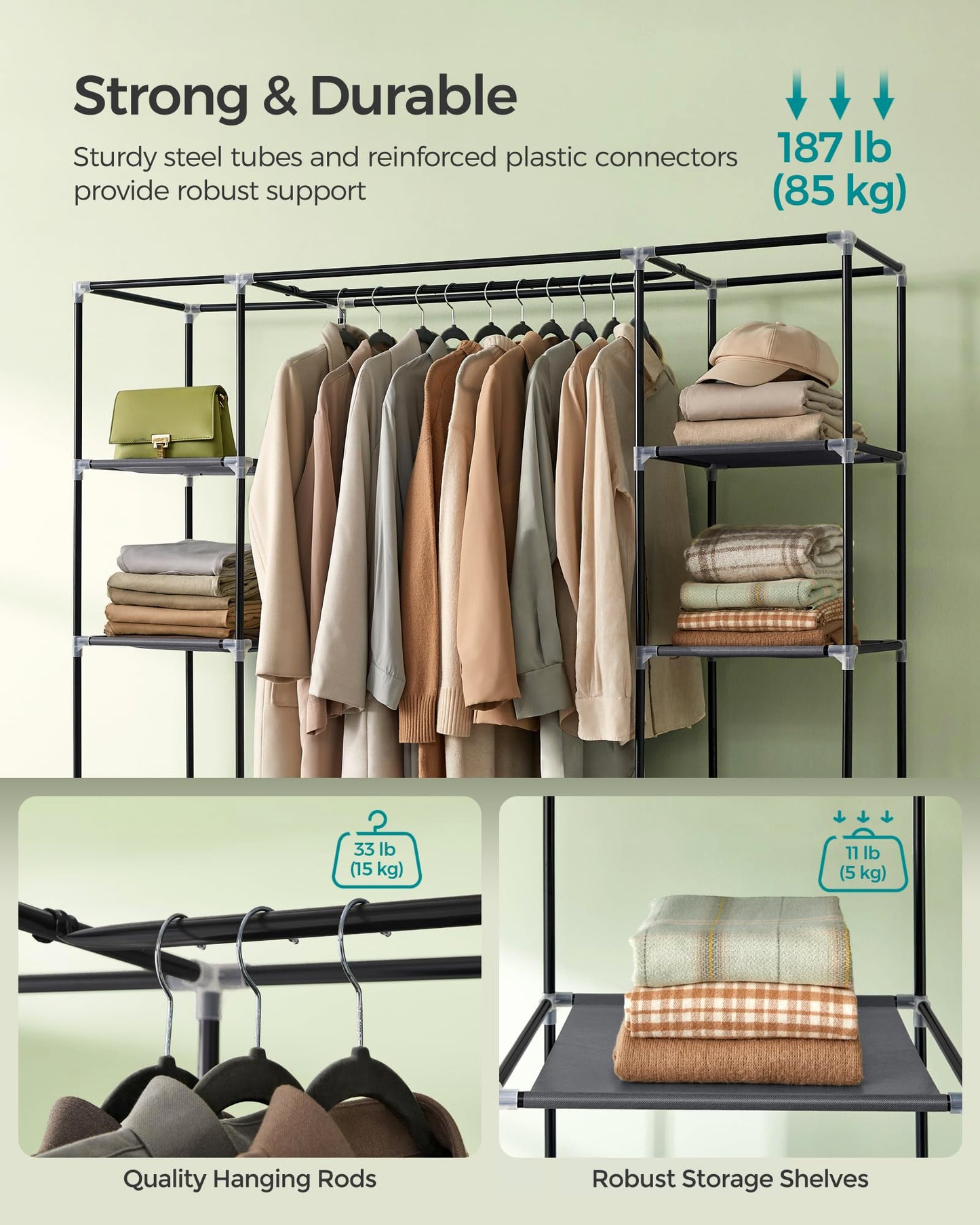 SONGMICS Portable Closet Wardrobe