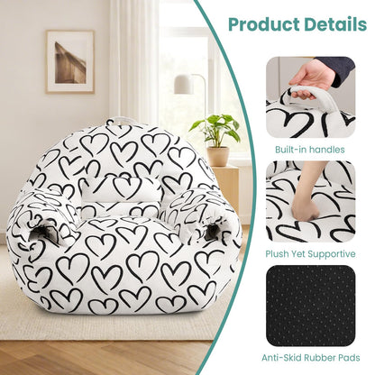 DAICO Bean Bag Chair White