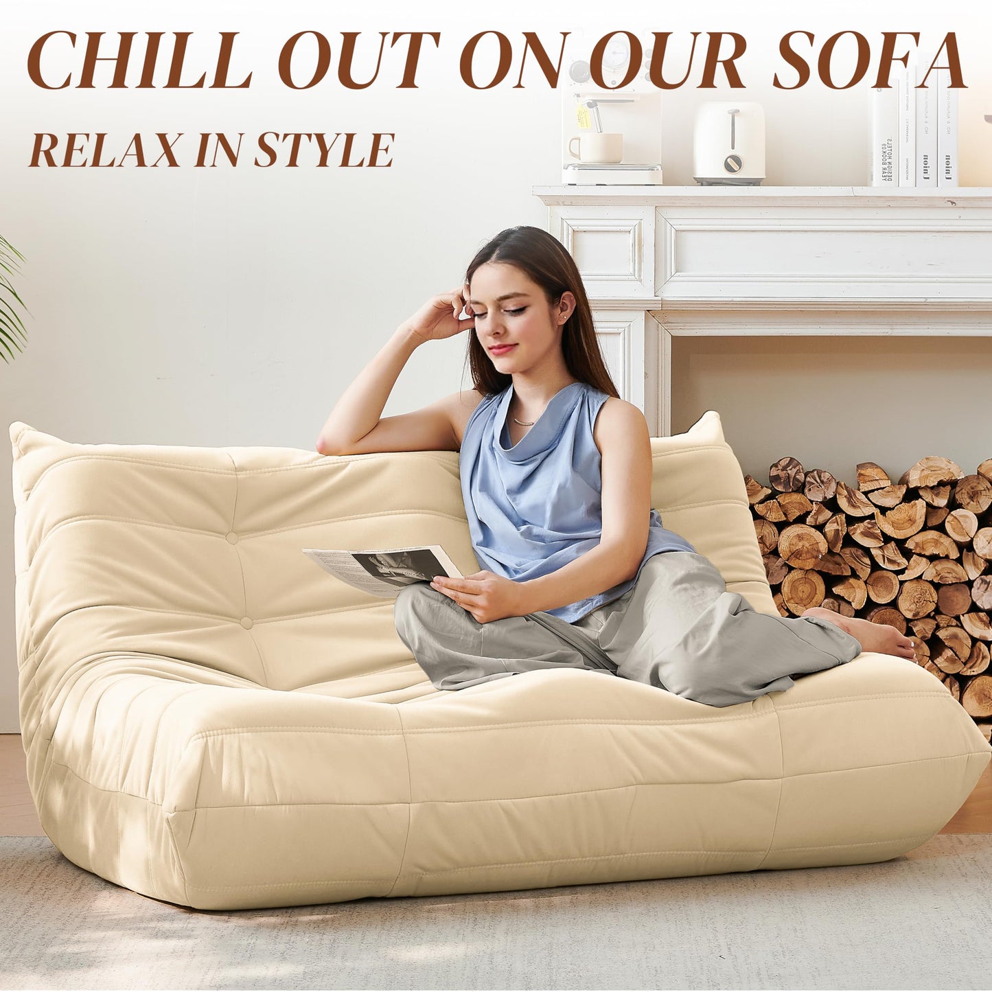 Dark Gray Bean Bag Chair