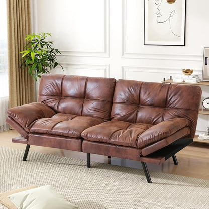 Vipbear Grey Futon Sofa Bed 71"