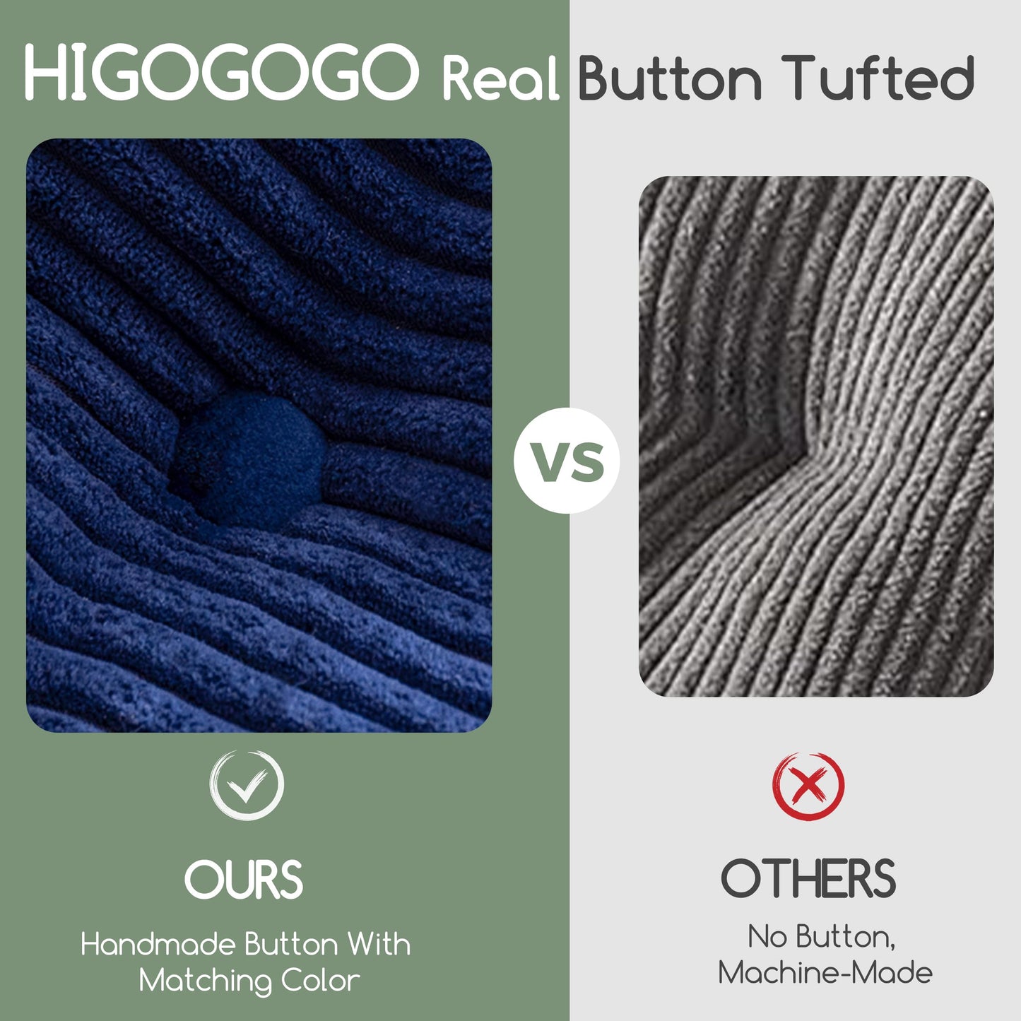 HIGOGOGO Papasan Cushion Grey