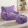 Giant Bean Bag Sofa with Ottoman