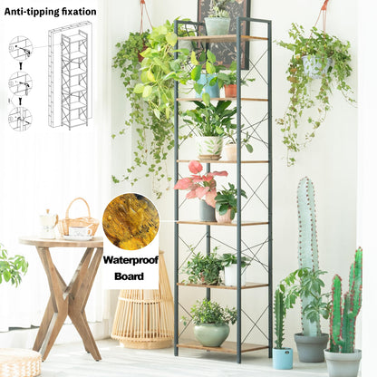 HCHQHS 4-Tier Industrial Bookshelf