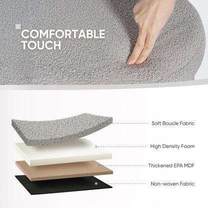 FSOBEIIALEO 43.3" Sherpa Storage Ottoman Bench