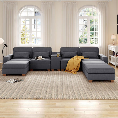 Modular Sofa with Storage – Grey