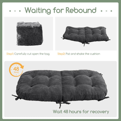 HIGOGOGO Papasan Cushion Grey