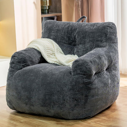 Grey Large Bean Bag Chair