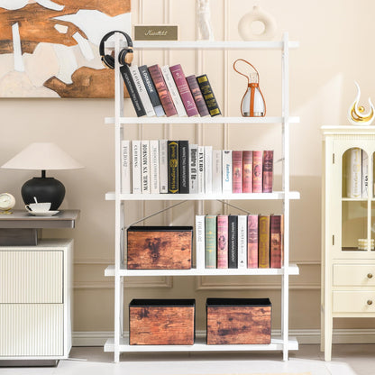HCHQHS 4-Tier Industrial Bookshelf