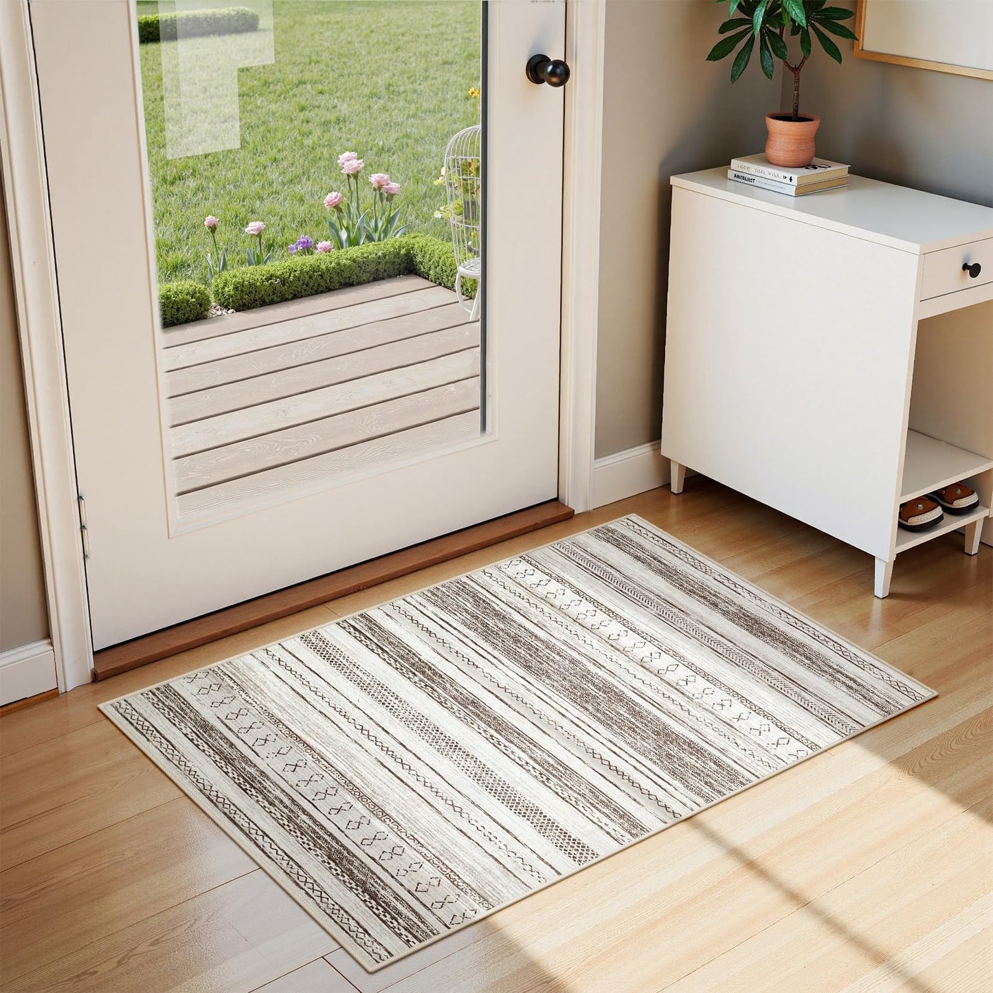 Tortania 9x12 Rug – Boho Cream Brown