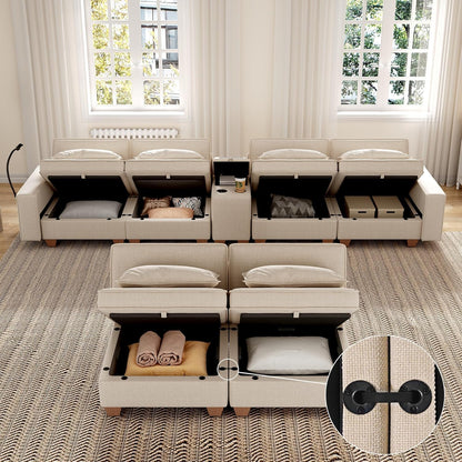 Modular Sofa with Storage – Grey
