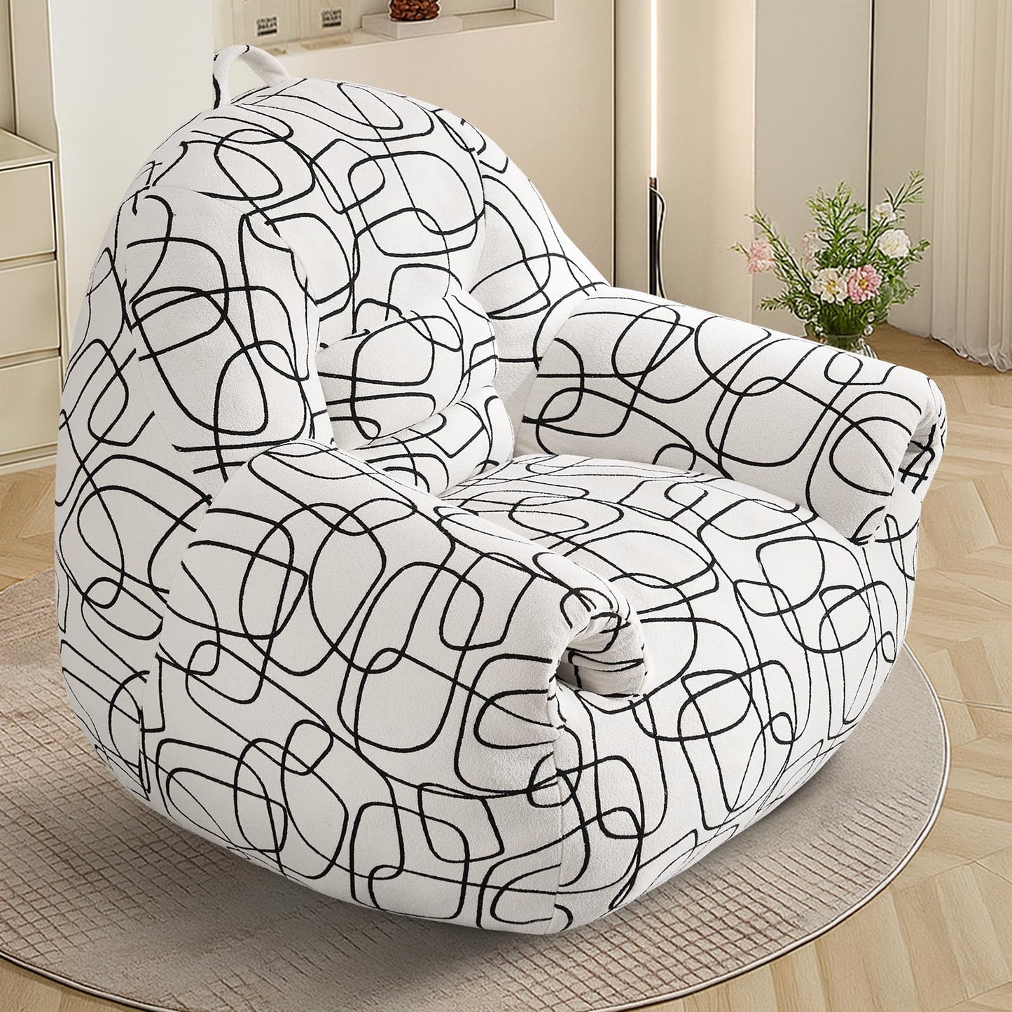 DAICO Bean Bag Chair White