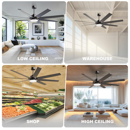 72" LED Ceiling Fan