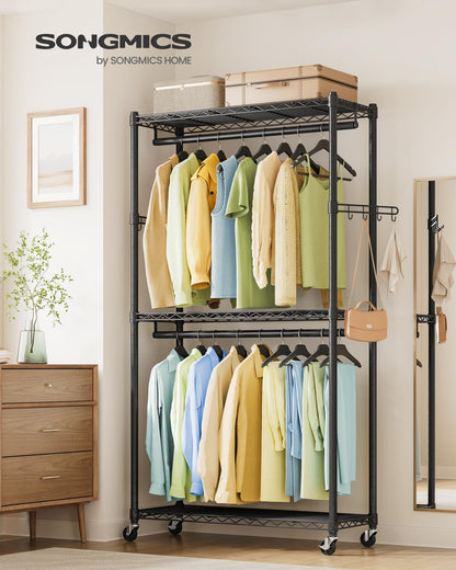 SONGMICS Heavy-Duty Portable Clothes Rack