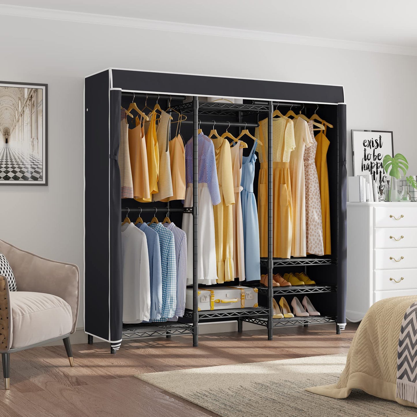 VIPEK V5C Heavy Duty Covered Clothes Rack