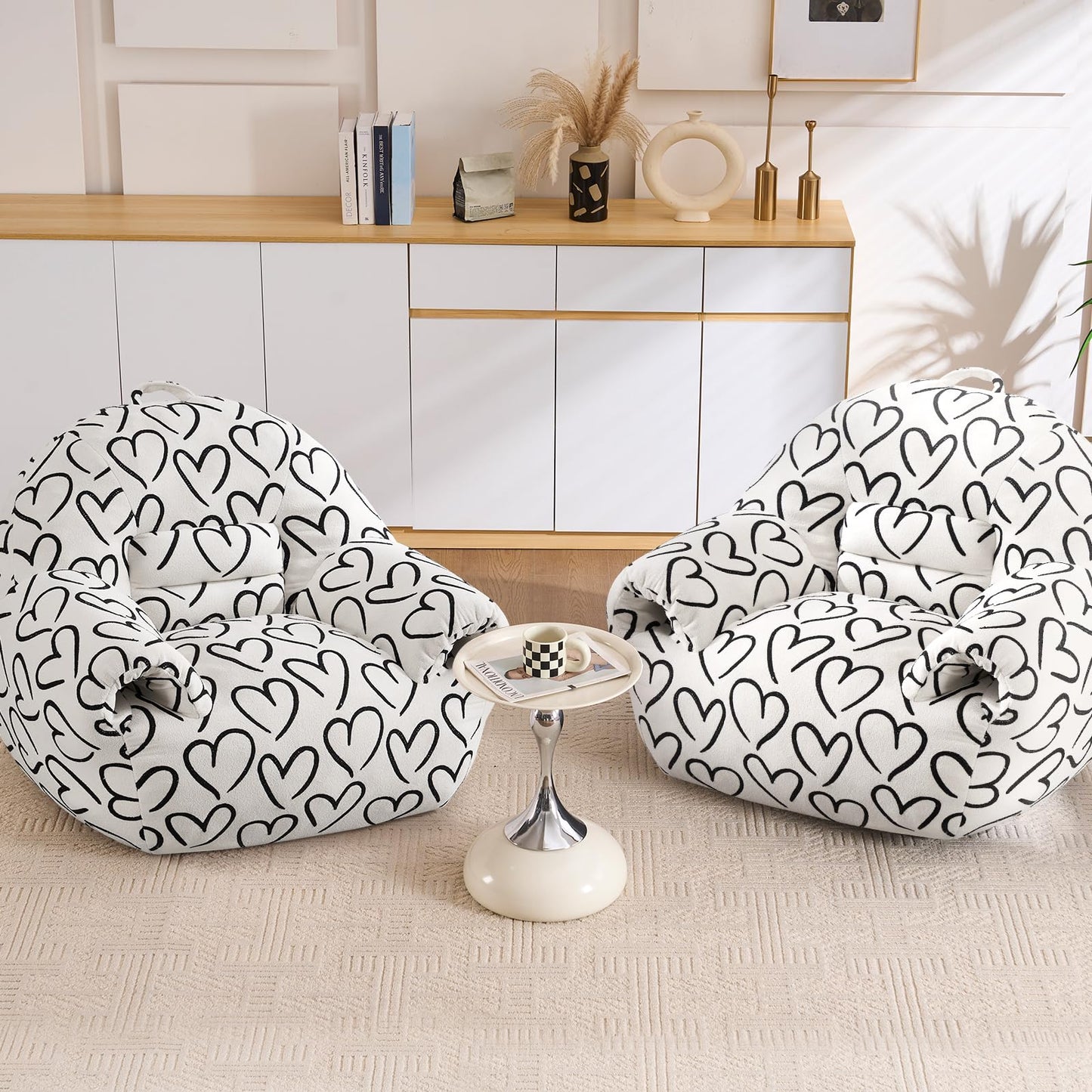 DAICO Bean Bag Chair White