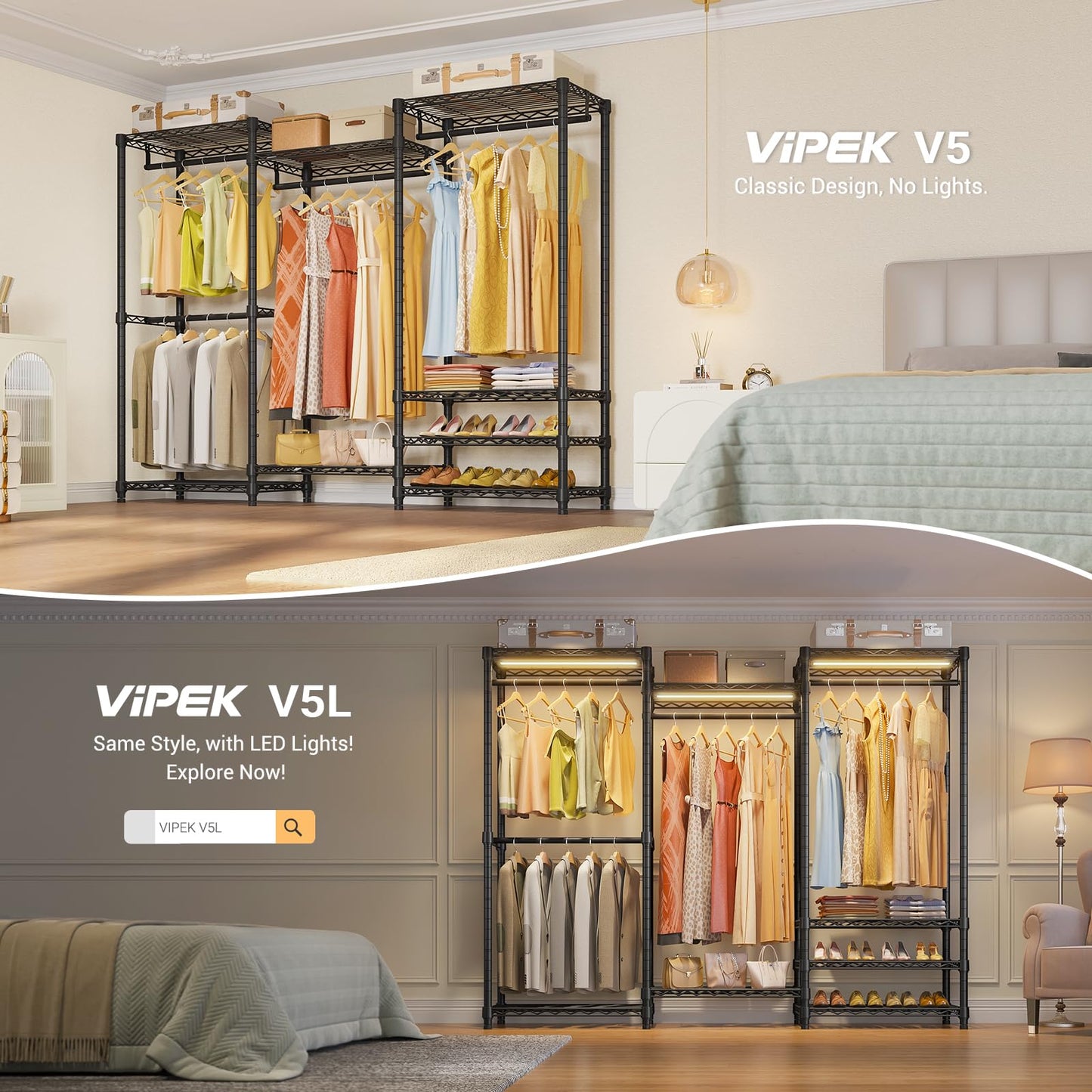 VIPEK V5 Heavy Duty Portable Clothes Rack