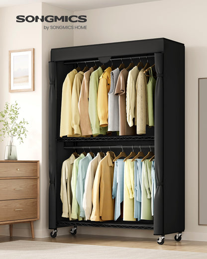SONGMICS Heavy-Duty Portable Clothes Rack