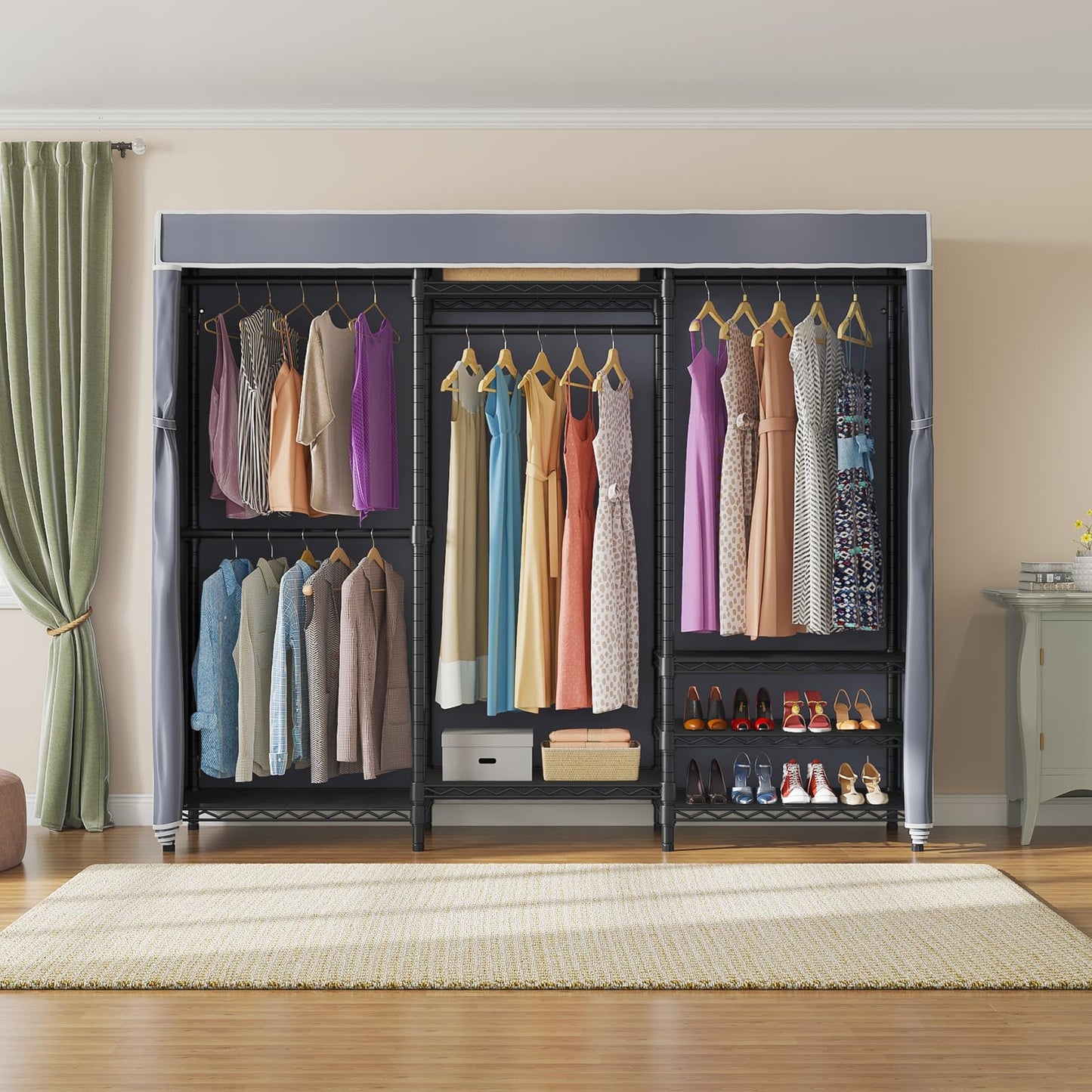 VIPEK V5C Heavy Duty Covered Clothes Rack