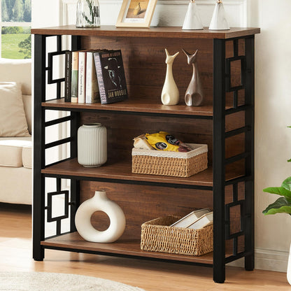 HOMISSUE 3-Tier Rustic Bookshelf